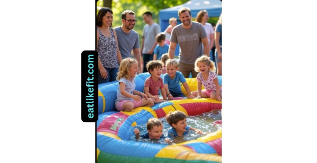 Families and children enjoying activities at the Kids Zone during Bite of Seattle 2025