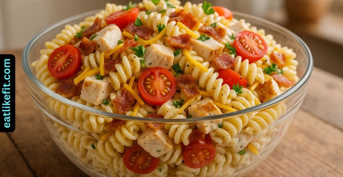 Chicken Bacon Ranch Pasta Salad Recipe