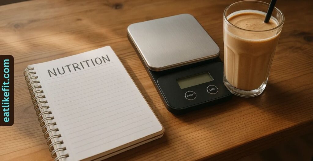 Track your nutrition to make the shake work for your goals.
