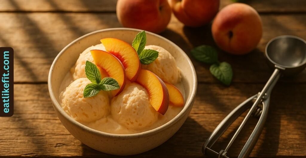 Homemade Peach Ice Cream Recipe
