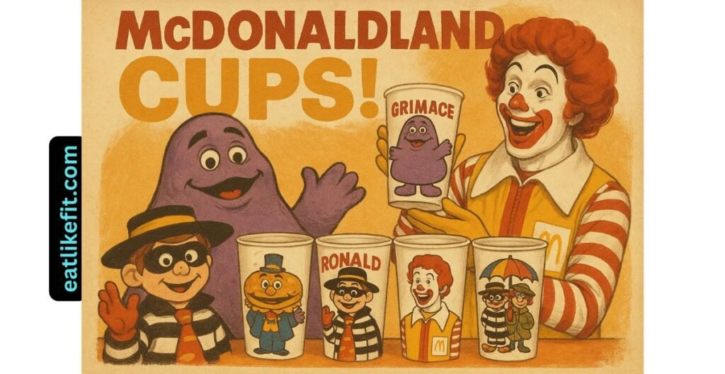 Vintage McDonaldland advertisement from the 1970s featuring Ronald McDonald and friends