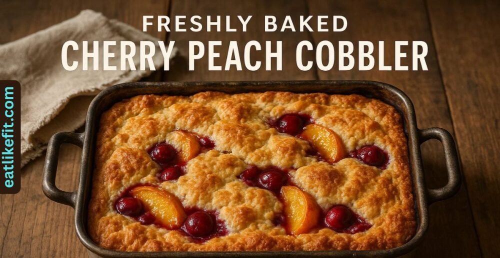 Easy Cherry Peach Cobbler Recipe