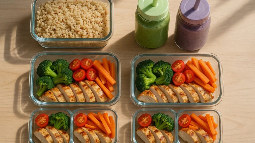“Healthy PCOS meal prep with balanced meals ready for the week.”