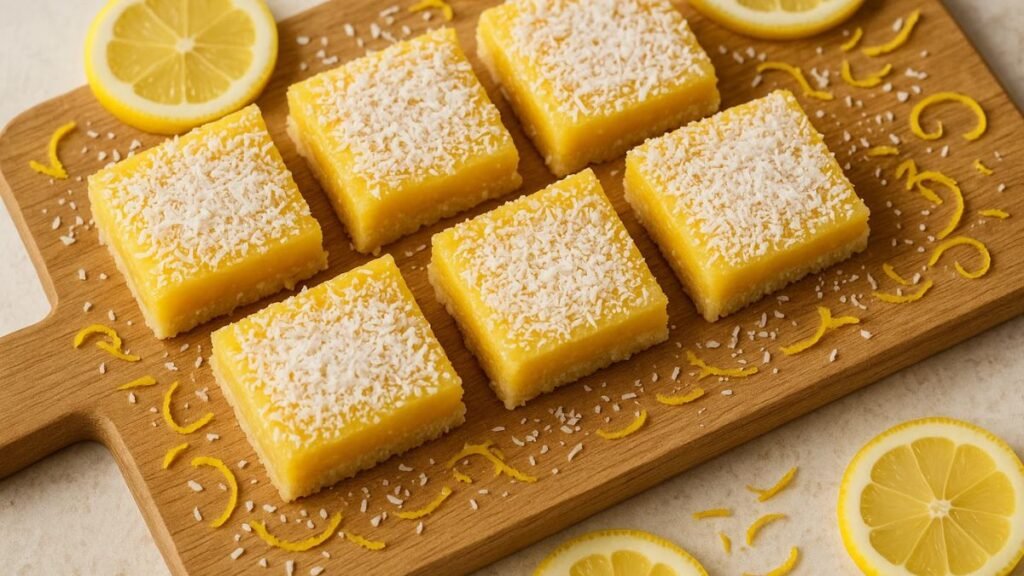 Lemon coconut bars