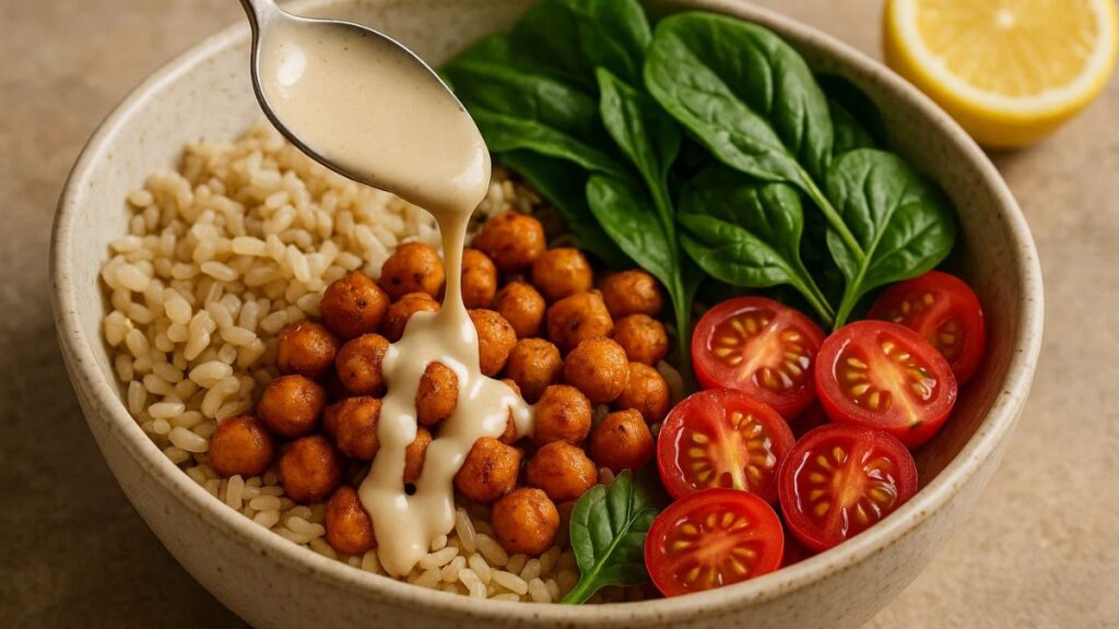Mediterranean grain bowl