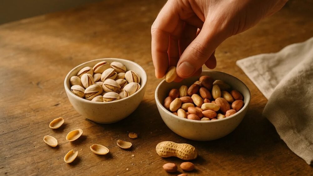 Pistachios vs Peanuts