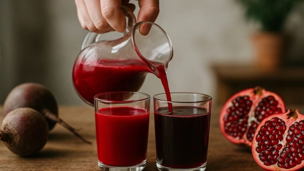 Beet Juice vs Pomegranate Juice