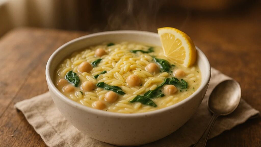 Creamy Chickpea Orzo Recipe