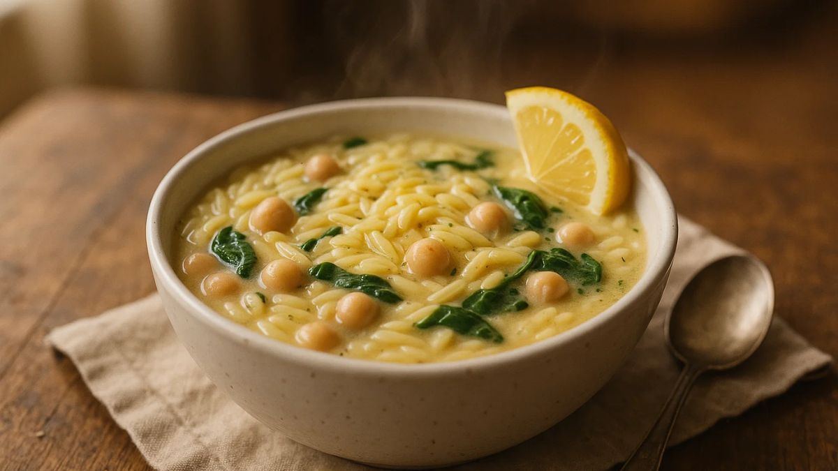 Creamy Chickpea Orzo Recipe