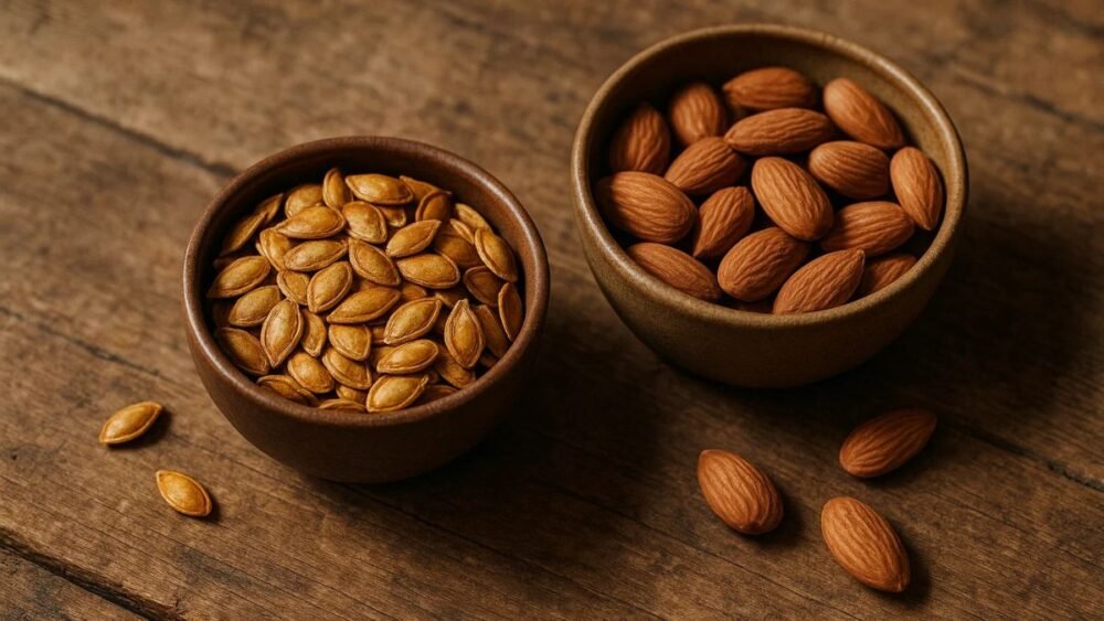 Pumpkin Seeds vs Almonds