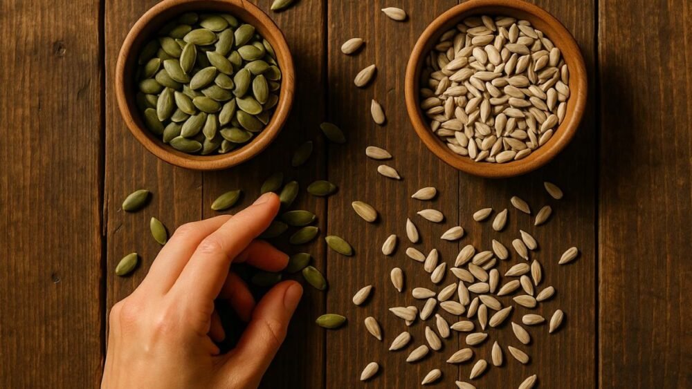 Pumpkin Seeds vs Sunflower Seeds