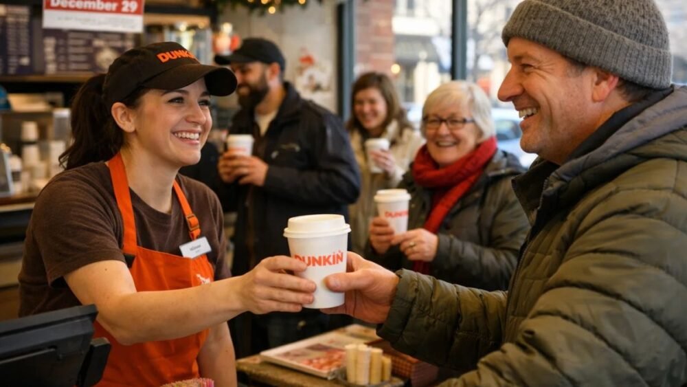 Dunkin Free Coffee December 29