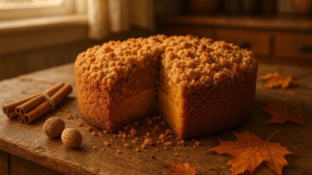 Pumpkin Spice Crumble Cake