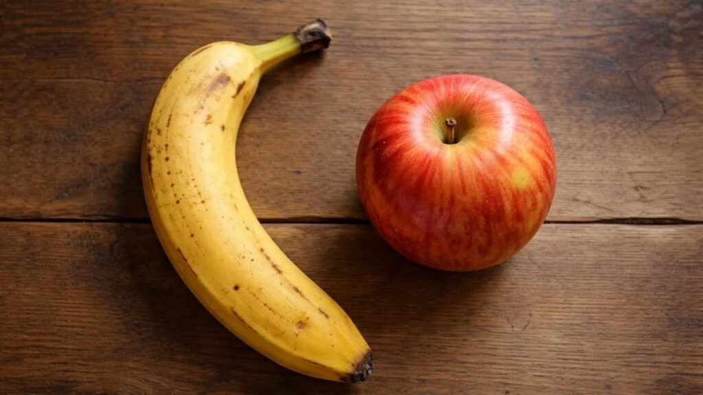 Banana vs apple for weight loss comparison in real-life setting