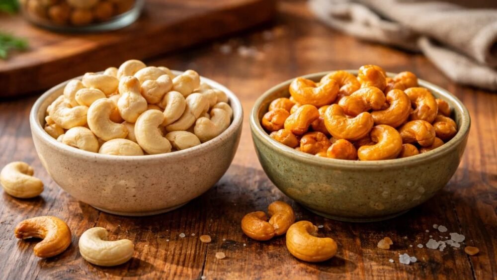 Raw vs. Roasted Cashews