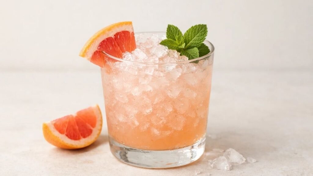 grapefruit crush without alcohol served cold and refreshing