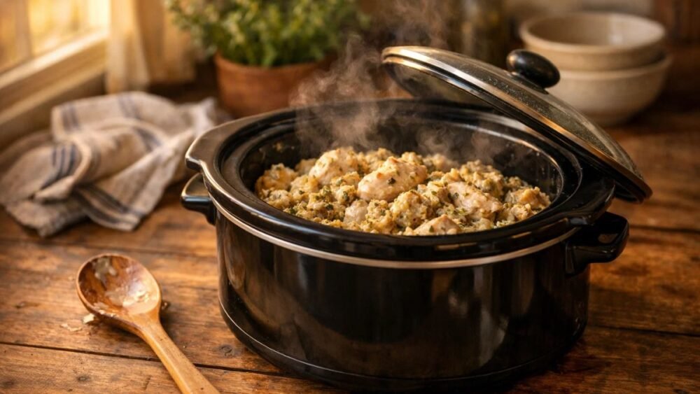 Crockpot Chicken and Stuffing Recipe