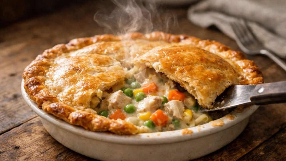 Easy Chicken Pot Pie with Cream of Chicken Soup