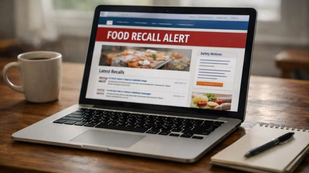 FDA food recall information viewed by a consumer researching candy safety