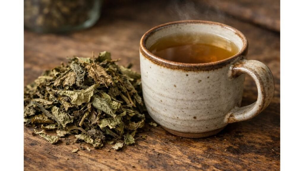 mamaki tea leaves and brewed herbal tea antioxidant rich hawaiian tea benefits