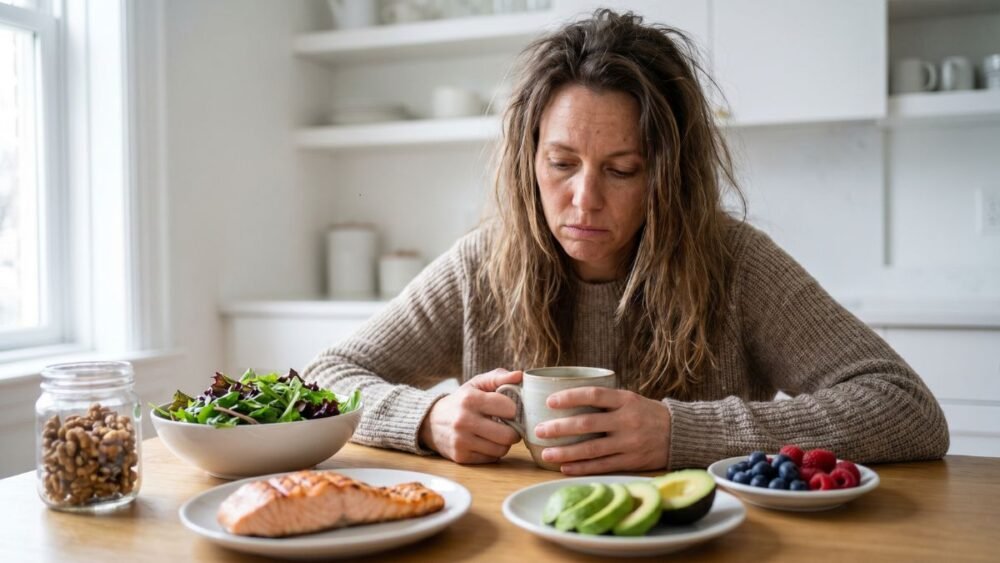 Hashimoto’s diet plan pdf healthy foods salmon avocado greens thyroid fatigue lifestyle real photo