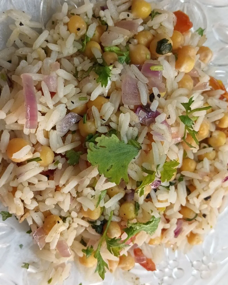 Combine Rice and Chickpeas